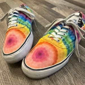 Rainbow canvas shoes